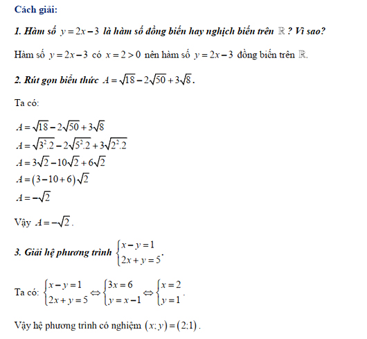 Đề thi vào lớp 10 môn Toán tỉnh Ninh Bình năm 2021
