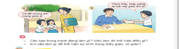 Giải Đạo Đức 2 bài 3 Kính trọng thầy cô giáo