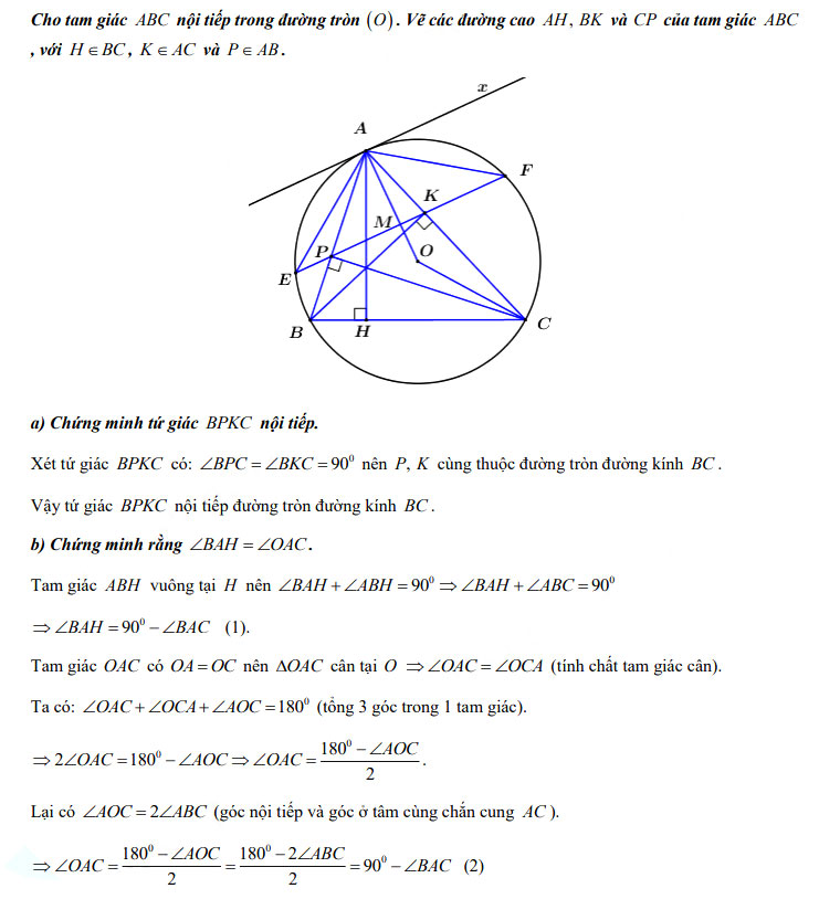 Đáp án đề thi vào lớp 10 môn Toán tỉnh Hậu Giang năm 2021