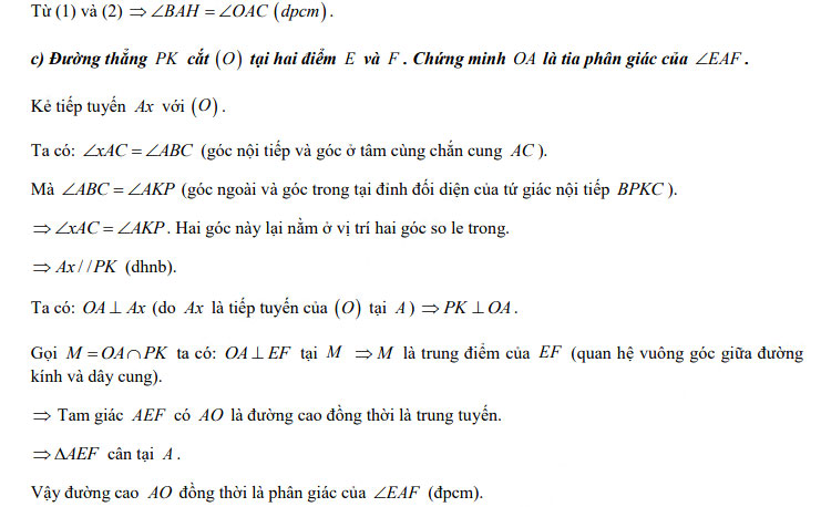 Đáp án đề thi vào lớp 10 môn Toán tỉnh Hậu Giang năm 2021