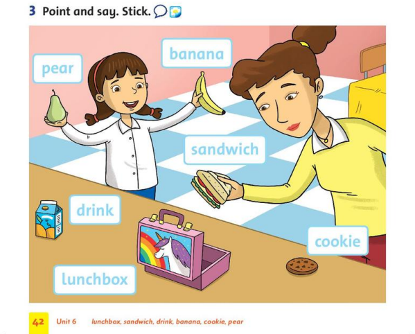 Giải Tiếng Anh lớp 1 Unit 6: Lunchtime! - Lesson 1 SGK