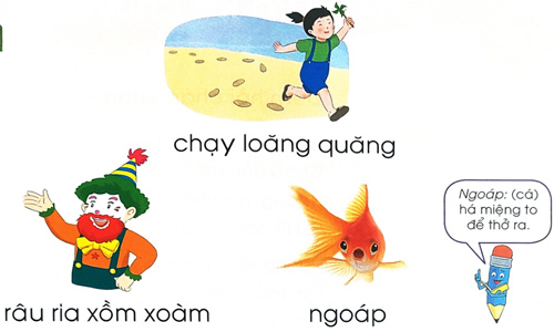 Giải bài tập Tiếng Việt 1 trang 22, 23 Bài 4: oăng oam oap