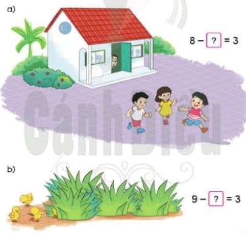 Giải bài tập Toán lớp 1 Sách Cánh Diều bài 33: Luyện tập