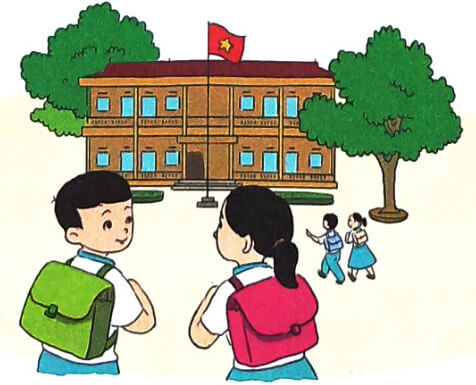 Nghe - viết: Ngôi trường mới