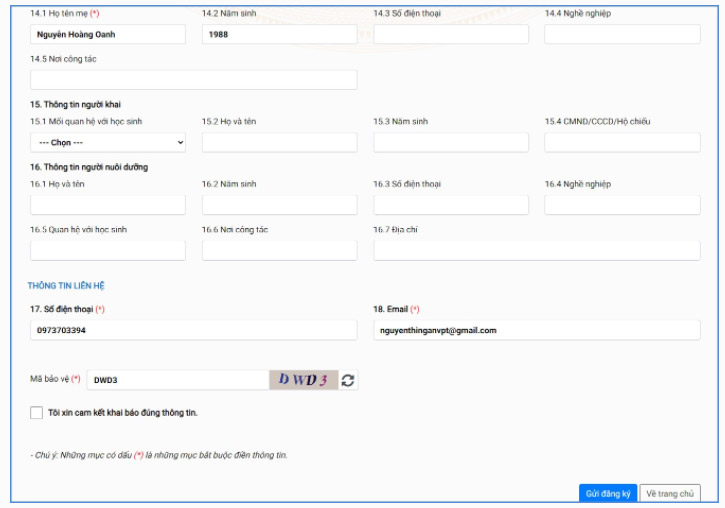 Tuyển sinh đầu cấp