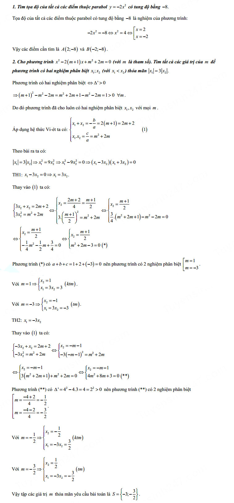 Đáp án đề thi tuyển sinh lớp 10 môn Nam Định 2021