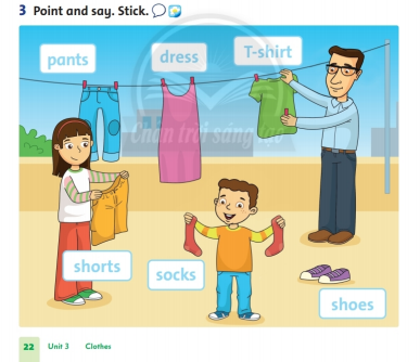 Giải Tiếng Anh lớp 2 Unit 3: Are these his pants? - Lesson 1 SGK