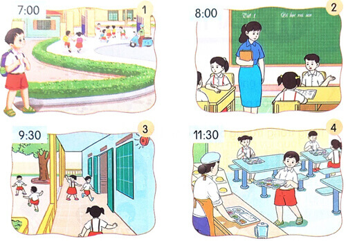 Bài 10: Thời khóa biểu - Luyện tập