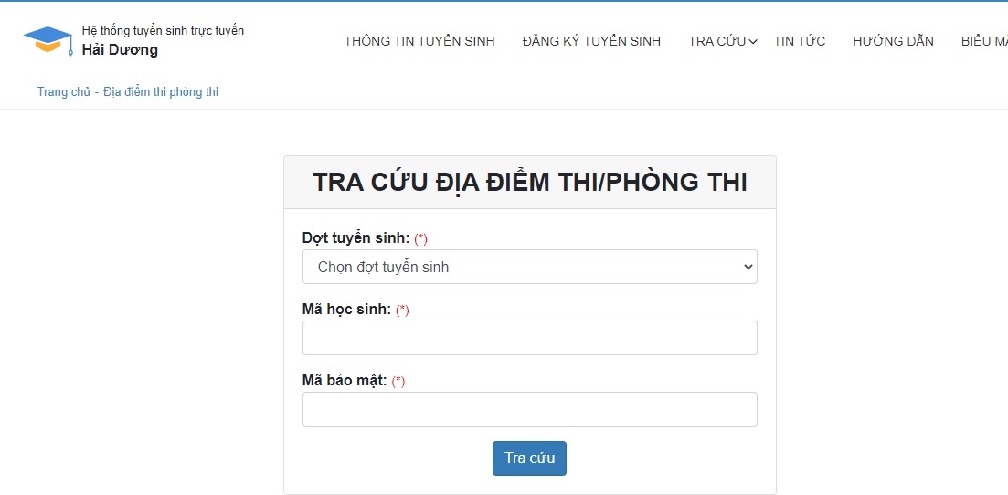 Tra điểm thi tuyển sinh lớp 10 năm 2021 Hải Dương