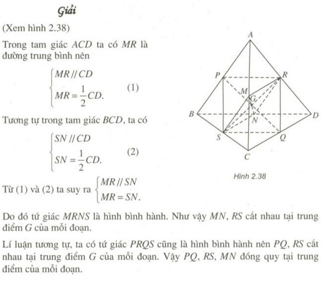 Trọng tâm của tứ diện là gì?