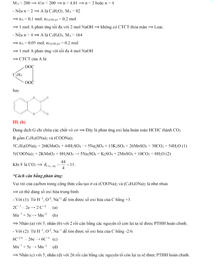 Đề thi vào lớp 10 chuyên KHTN năm 2021 môn Hóa