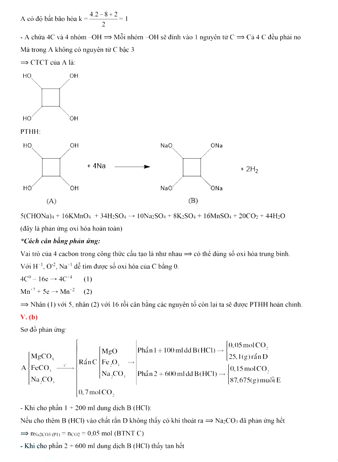 Đề thi vào lớp 10 chuyên KHTN năm 2021 môn Hóa