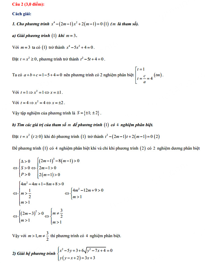 Đề thi tuyển sinh lớp 10 môn Toán Chuyên Tuyên Quang năm 2021