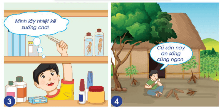 Tự nhiên xã hội lớp 2 bài 3 Phòng tránh ngộ độc khi ở nhà