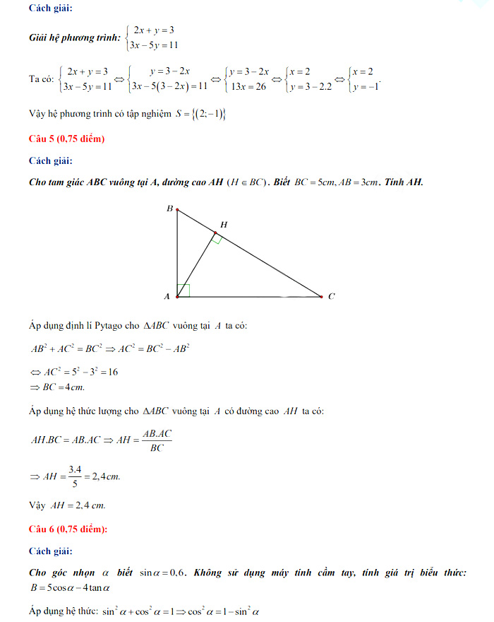 Đề thi tuyển sinh lớp 10 môn Toán Chuyên Lâm Đồng năm 2021