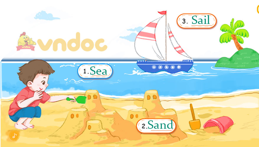 Giải SBT Unit 3 lớp 2 At the seaside