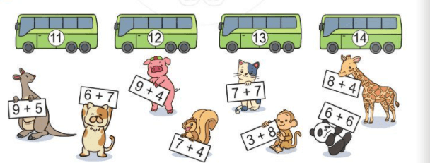 Bài 3 (trang 26, 27 SGK Toán lớp 2 Tập 1 - Cánh diều)