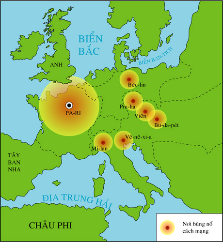 Lập ni&ecirc;n biểu c&aacute;c cuộc c&aacute;ch mạng tư sản ở Ch&acirc;u &Acirc;u trong những năm 60 của thế kỉ XIX