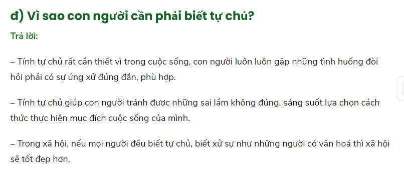 V&igrave; sao con người cần phải biết tự chủ?