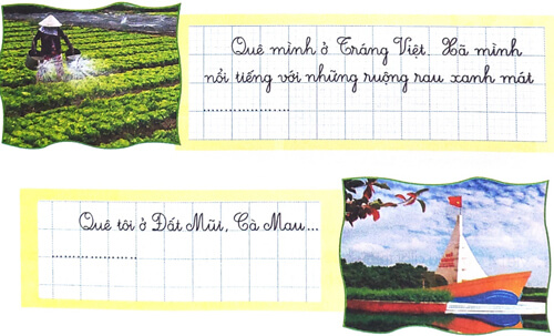 Viết về quê hương hoặc nơi ở