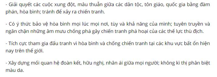 Cần phải l&agrave;m g&igrave; để ngăn chặn chiến tranh, bảo vệ ho&agrave; b&igrave;nh?