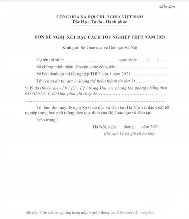 Hà Nội không tổ chức thi tốt nghiệp THPT đợt 2