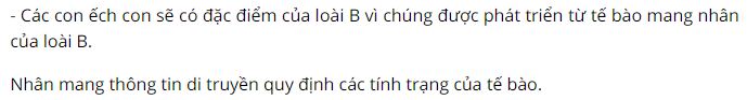 Th&iacute; nghiệm n&agrave;y c&oacute; thể chứng minh được điều g&igrave; về nh&acirc;n tế b&agrave;o?