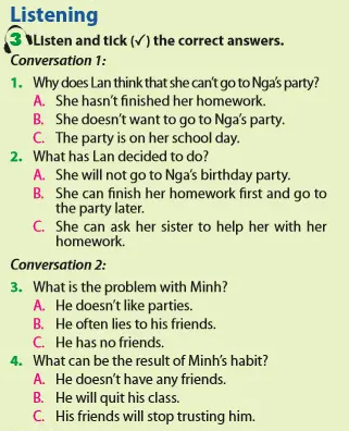 Review 1 lớp 7: Skills