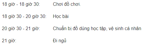 Lập thời gian biểu