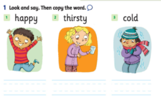 Giải Tiếng Anh lớp 2 Unit 2: He’s happy! - Lesson 2 SBT