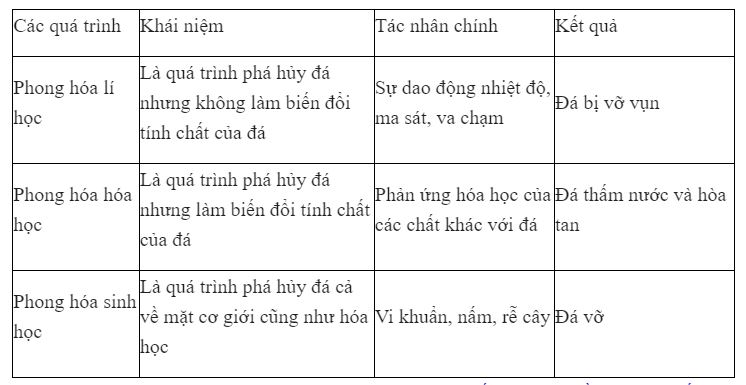 Sự kh&aacute;c nhau giữa phong ho&aacute; l&iacute; học, phong ho&aacute; ho&aacute; học v&agrave; phong ho&aacute; sinh học?