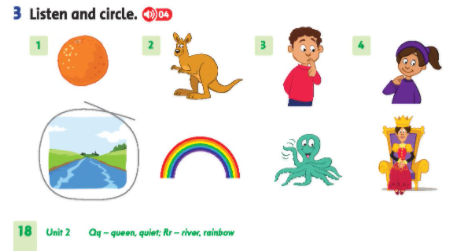 Giải Tiếng Anh lớp 2 Unit 2: He’s happy! Lesson 3 SBT