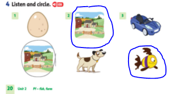 Giải Tiếng Anh lớp 1 Unit 2: What’s this? - Lesson 5 SBT