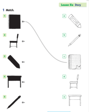 Giải Tiếng Anh lớp 1 Unit 2: What’s this? - Lesson 6 SBT