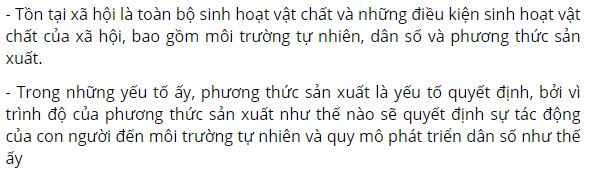 Tồn tại x&atilde; hội bao gồm những yếu tố n&agrave;o?