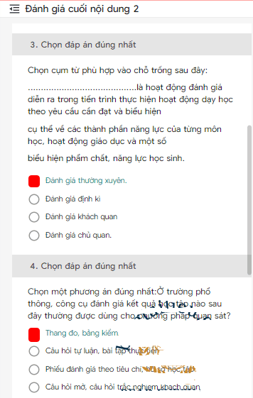 Ngân hàng câu hỏi kiểm tra module 3 môn Sử THCS