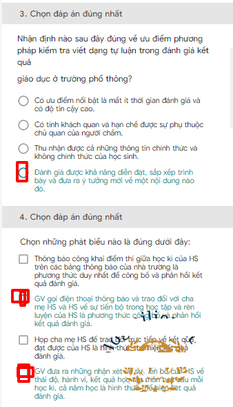 Ngân hàng câu hỏi kiểm tra module 3 môn Sử THCS