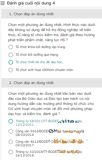 Ngân hàng câu hỏi kiểm tra module 3 môn Sử THCS