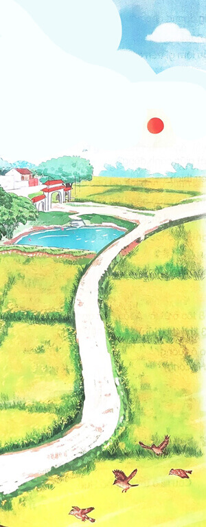 Cánh đồng quê em - Phần đọc