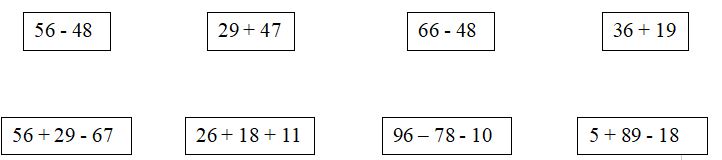4 dạng Toán lớp 2