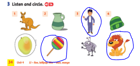 Giải Tiếng Anh lớp 1 Unit 4: They’re bears! - Lesson 5 SBT