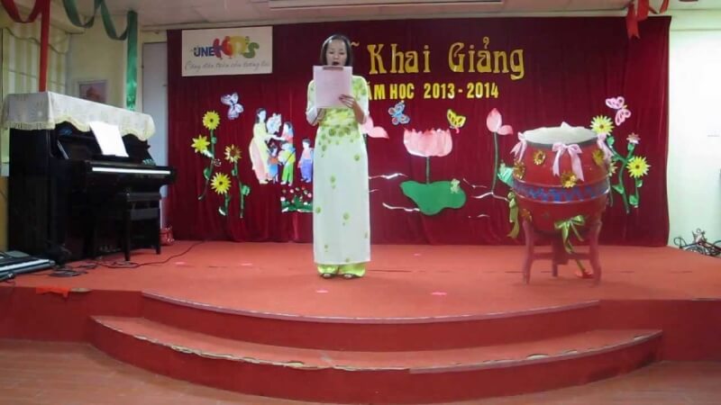 Trang trí cổng trường khai giảng mầm non