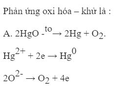 Phản ứng n&agrave;o l&agrave; phản ứng oxi ho&aacute; - khử