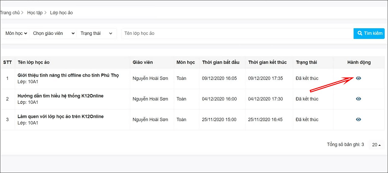Đăng nhập bằng tài khoản SSO Viettel K12online