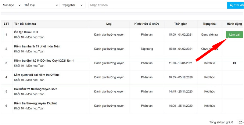Đăng nhập bằng tài khoản SSO Viettel K12online