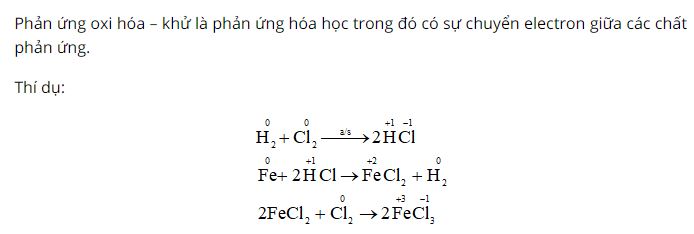Thế n&agrave;o l&agrave; phản ứng oxi ho&aacute; - khử?
