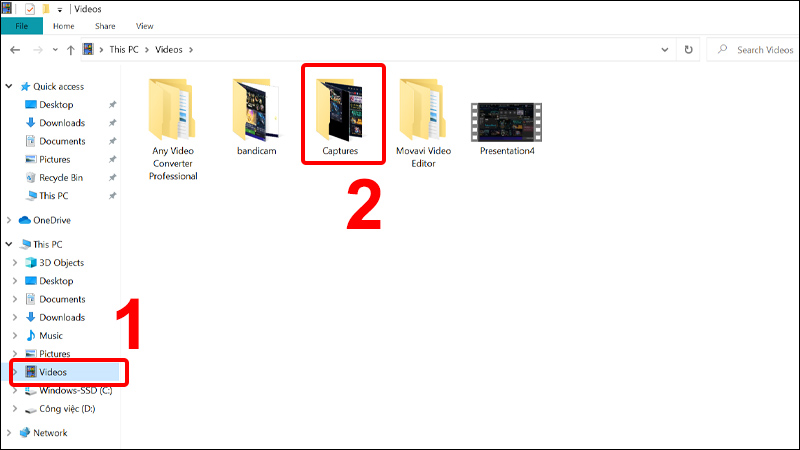 Quay màn hình máy tính Windows 10