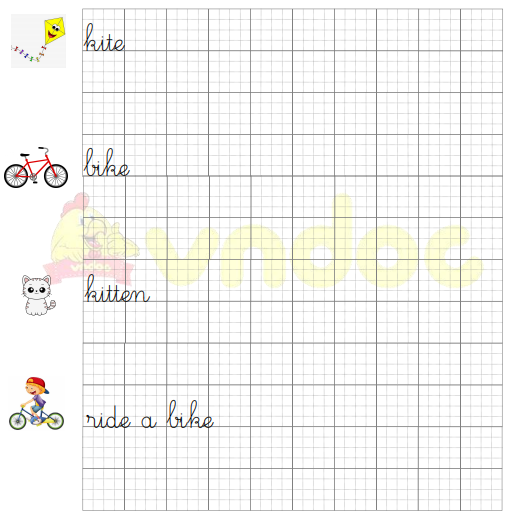 Tập viết Tiếng Anh lớp 2 Unit 2: In the backyard