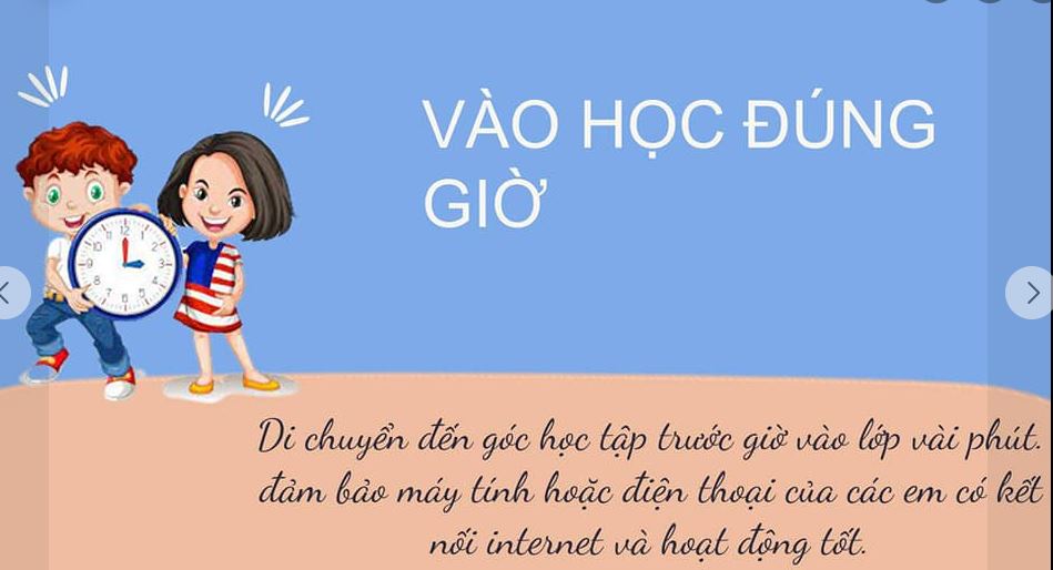 Nội quy lớp học online