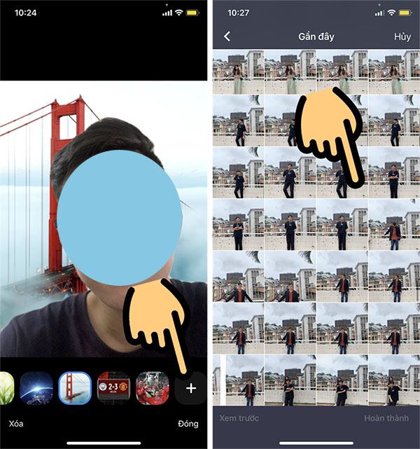 Đổi hình nền zoom